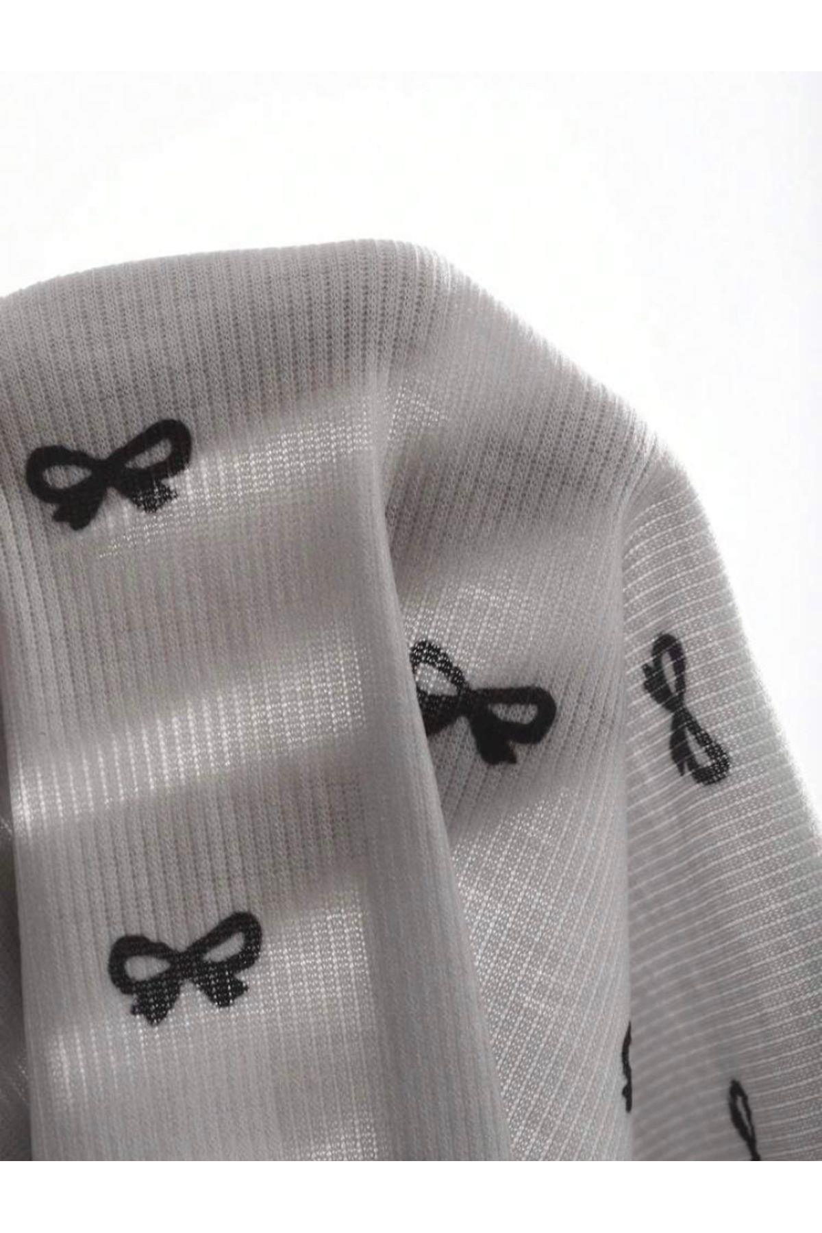 Y2k Coquette Gri Fiyonklu Pinterest Tshirt