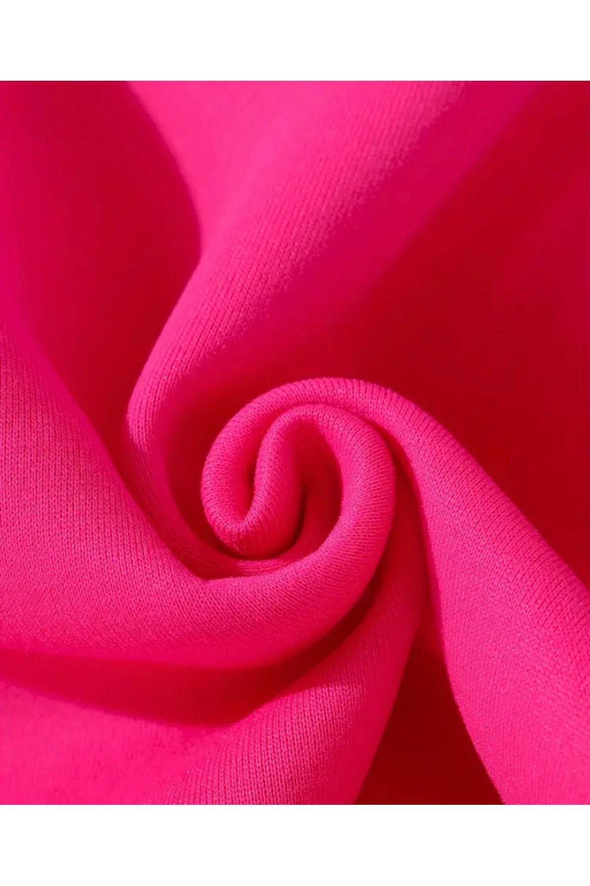 Y2k Coquette İçi Polar Pembe Kalpli Pinterest Sweatshirt