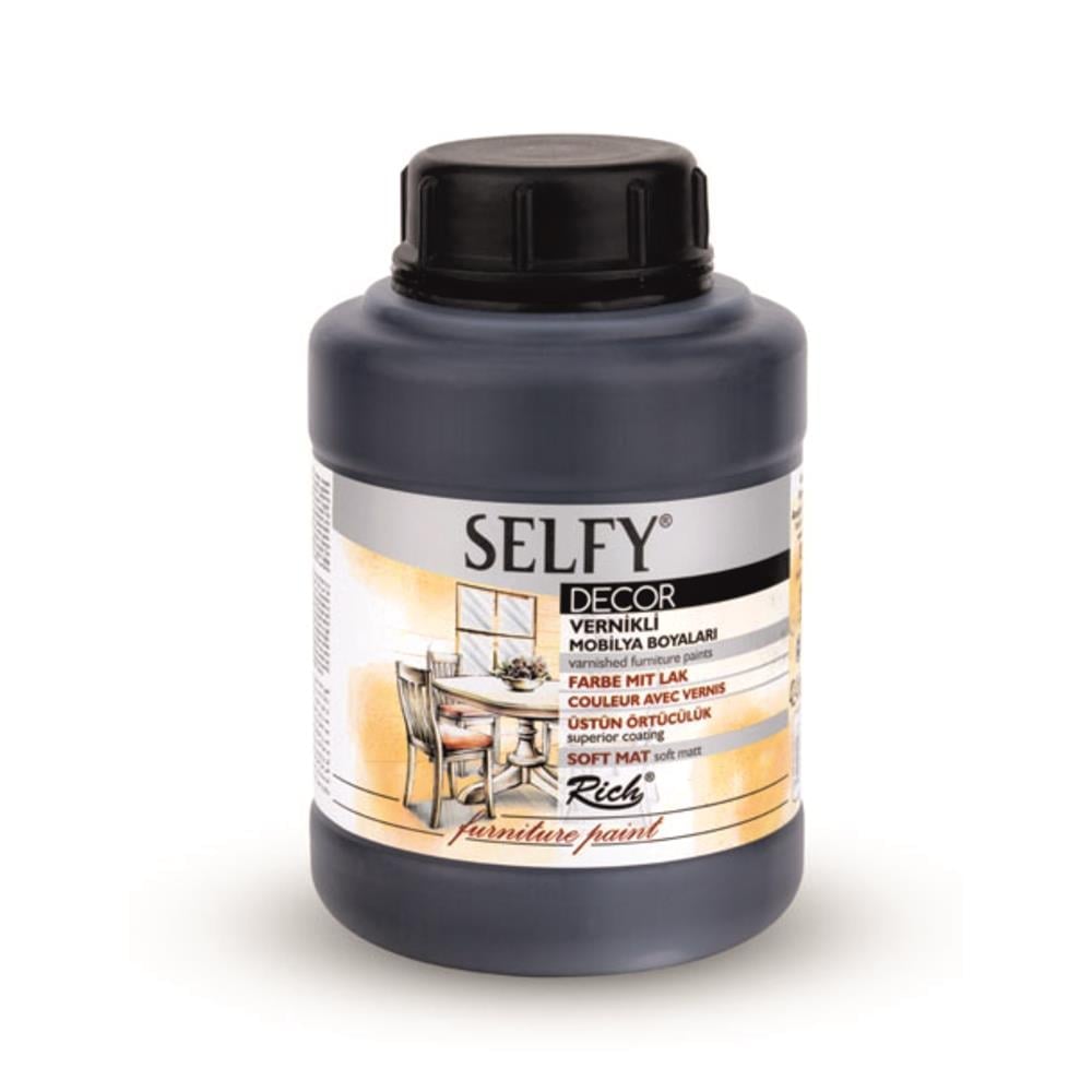 SELFY DECOR MOBİLYA BOYASI - SİYAH   1250ml