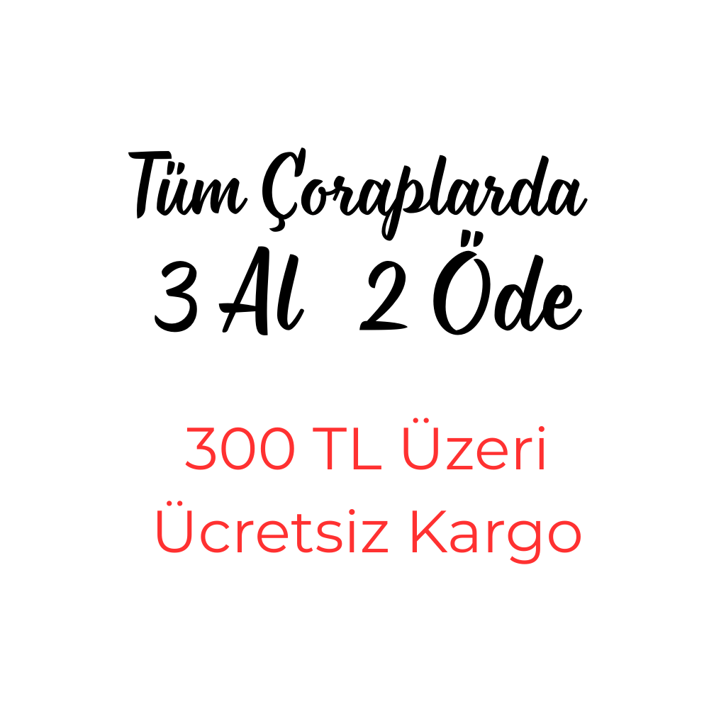 Jartoe Kadın Yarım Havlu Soket 22788