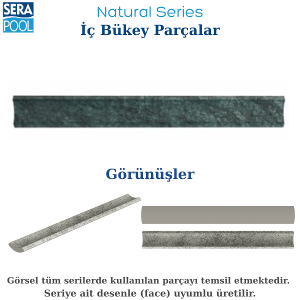 Fossil Mix İç Bükey 4x33 cmPorselen KarolarSerapoolFM33IB