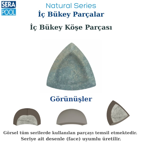 Fossil Mix İç Bükey 4x33 cmPorselen KarolarSerapoolFM33IB