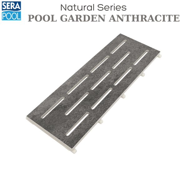 Porselen Monoblok Izgara - Pool Garden AnthracitePorselen IzgaraSerapoolPGAGM