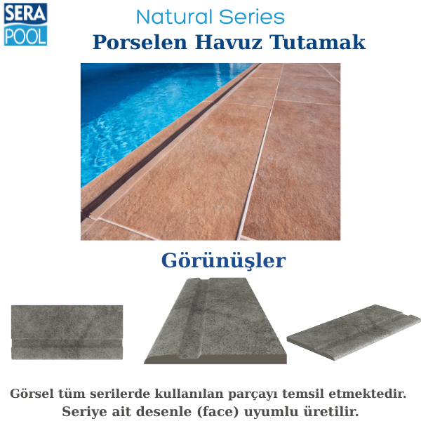 Porselen Tutamak 25x50 cm - Natural MochaPorselen TutamakSerapoolNMH