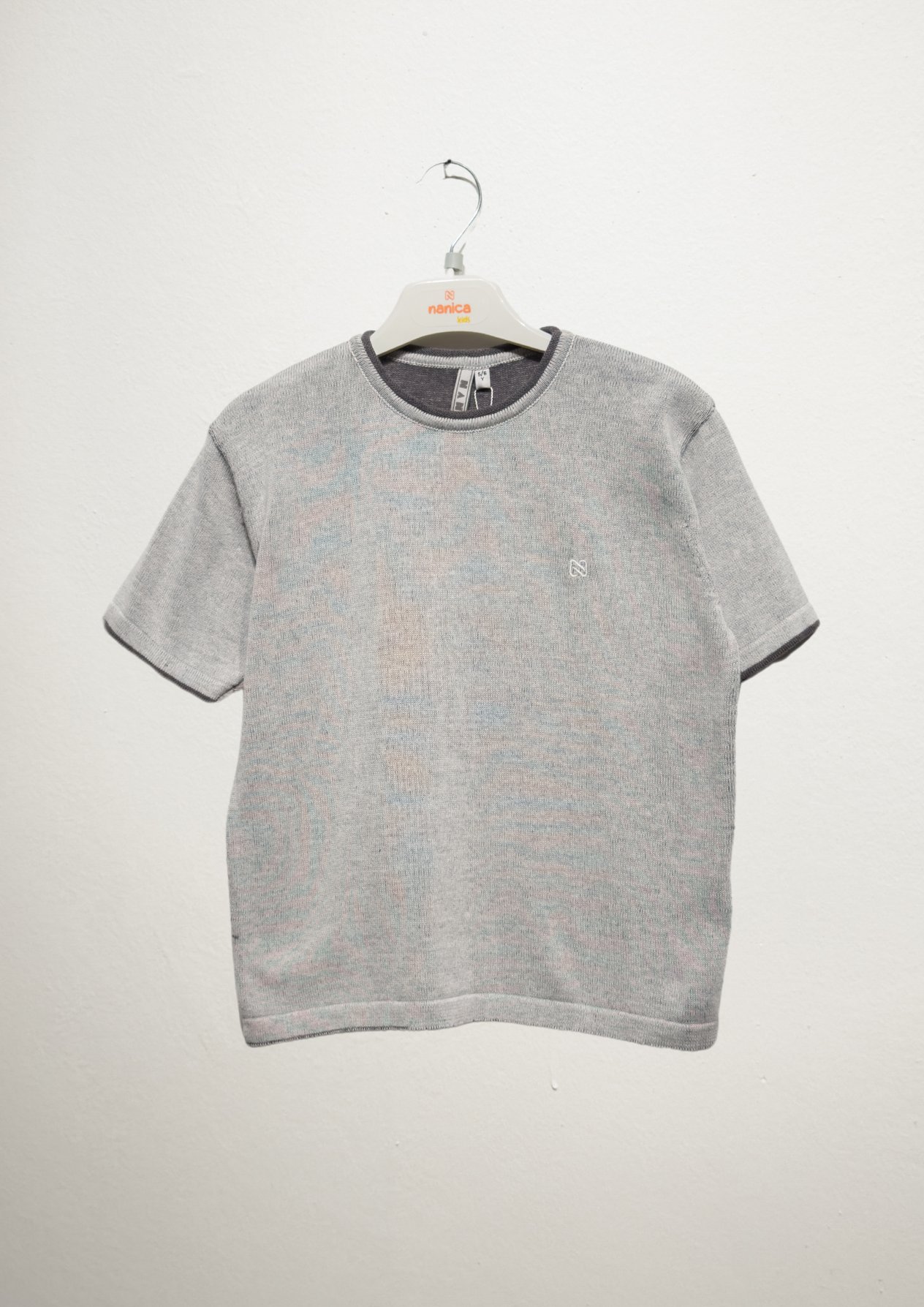 125404Erkek Çocuk Ajurlu Triko T-Shirt 1-5 Yaş