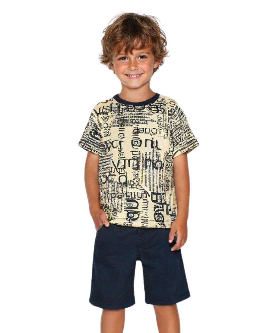 125336Erkek Çocuk Baskılı T-Shirt 1-5 Yaş