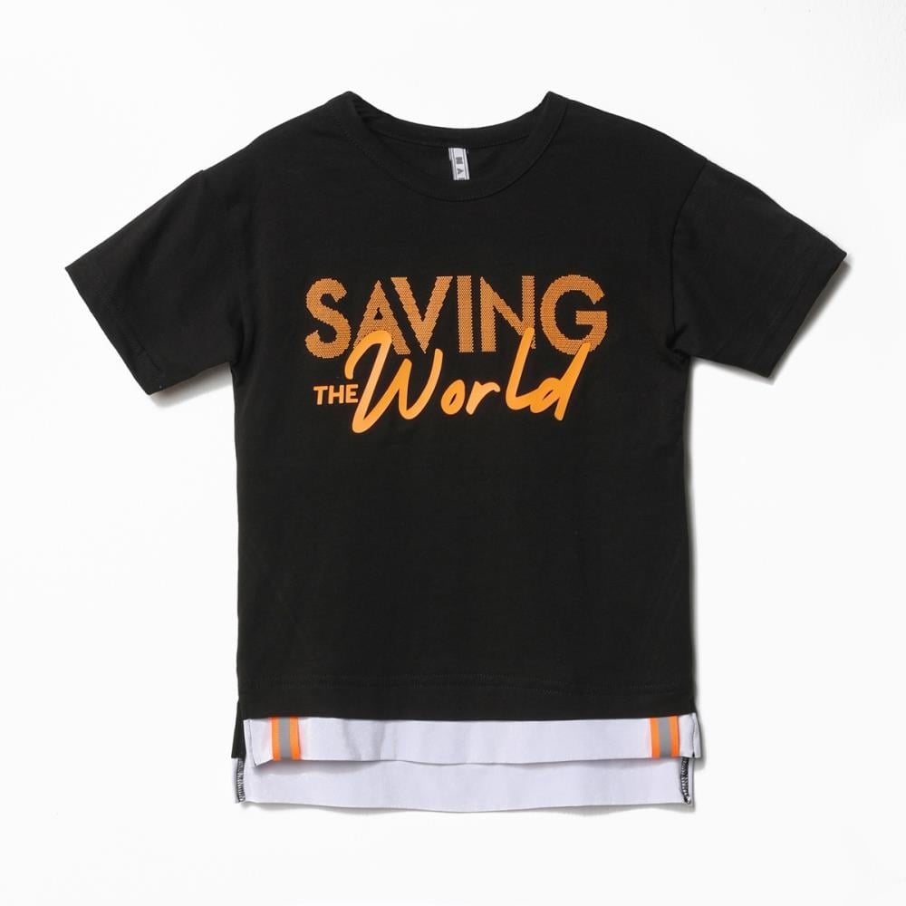 122358Erkek Çocuk Baskılı T-Shirt 4-8 Yaş