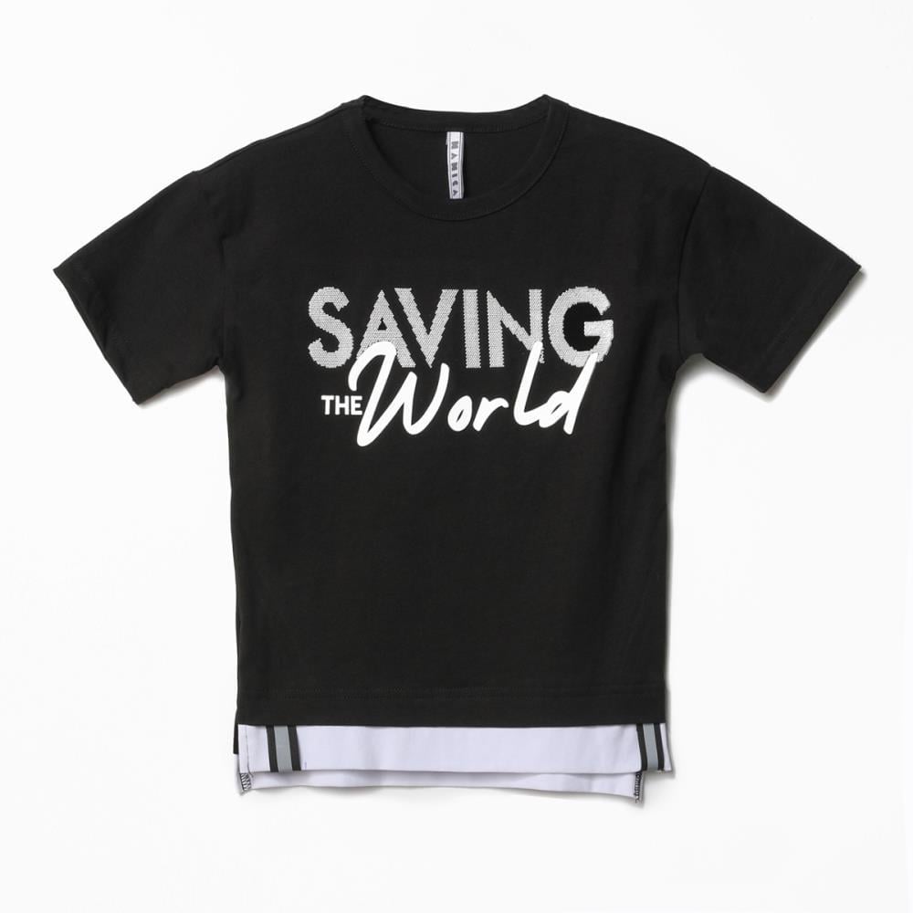 122358Erkek Çocuk Baskılı T-Shirt 4-8 Yaş