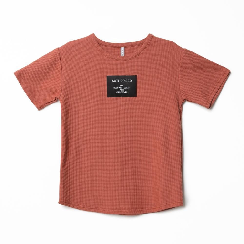 122348Erkek Çocuk Baskılı Waffle T-Shirt 1-5 Yaş