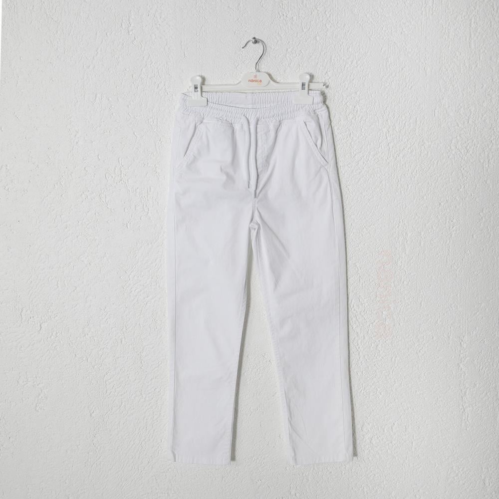 124204Erkek Çocuk Beli Lastikli Gabardin Pantolon 1-5 Yaş
