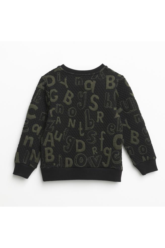 321335Erkek Çocuk Bisiklet Yaka Nakışlı Sweatshirt 1-5