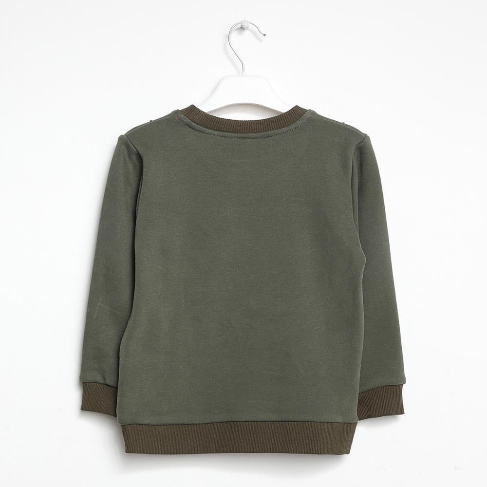 322304Erkek Çocuk Bisiklet Yaka Sweatshirt 1-5 Yaş
