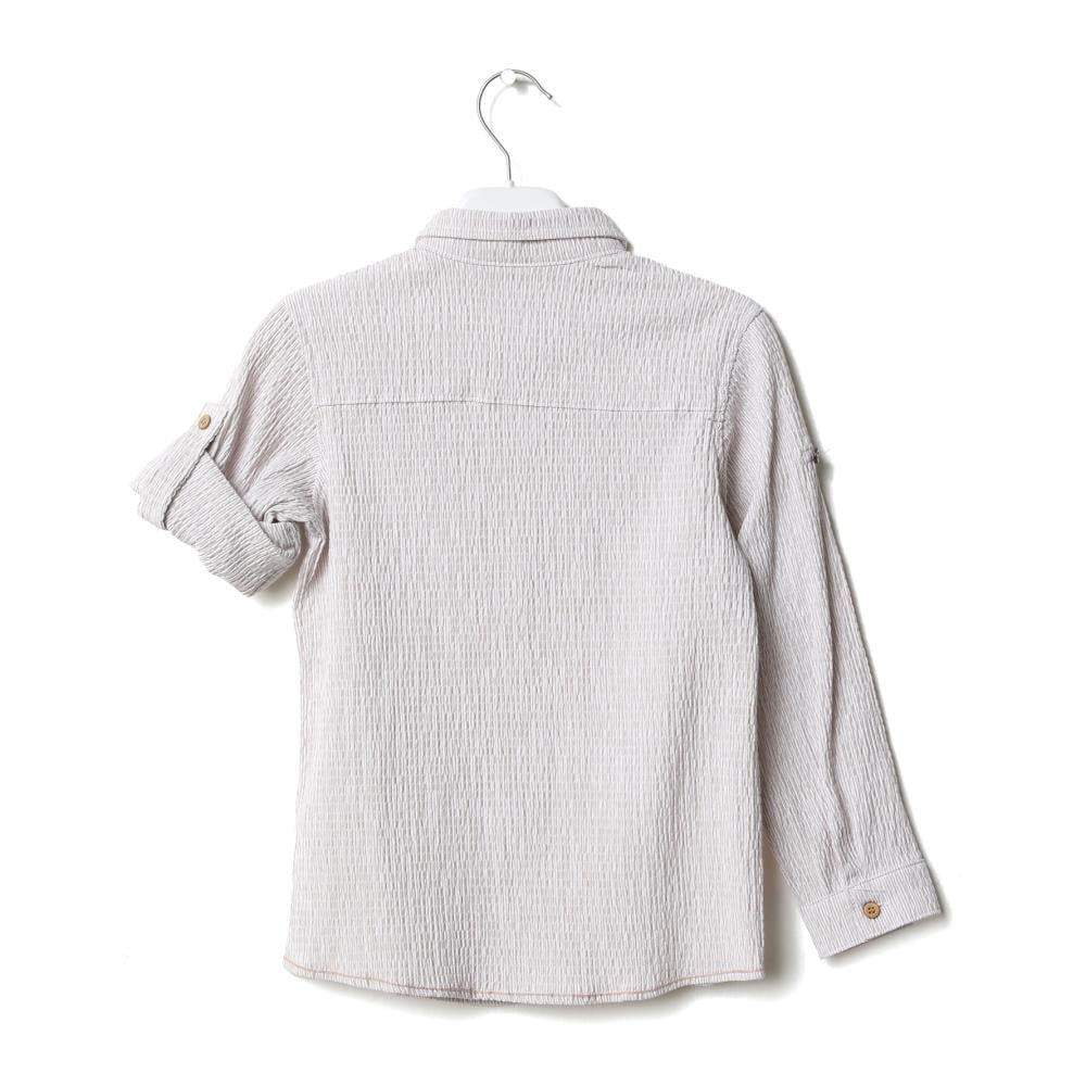123119Erkek Çocuk Çizgili Cotton Gömlek 1-5 Yaş