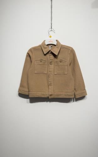 125704Erkek Çocuk Cotton Armür Desenli Ceket 1-5 Yaş
