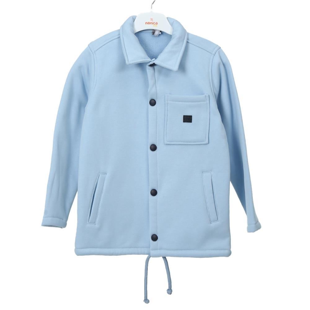 324101Erkek Çocuk Cotton Tek Cep Gömlek 6-16 Yaş