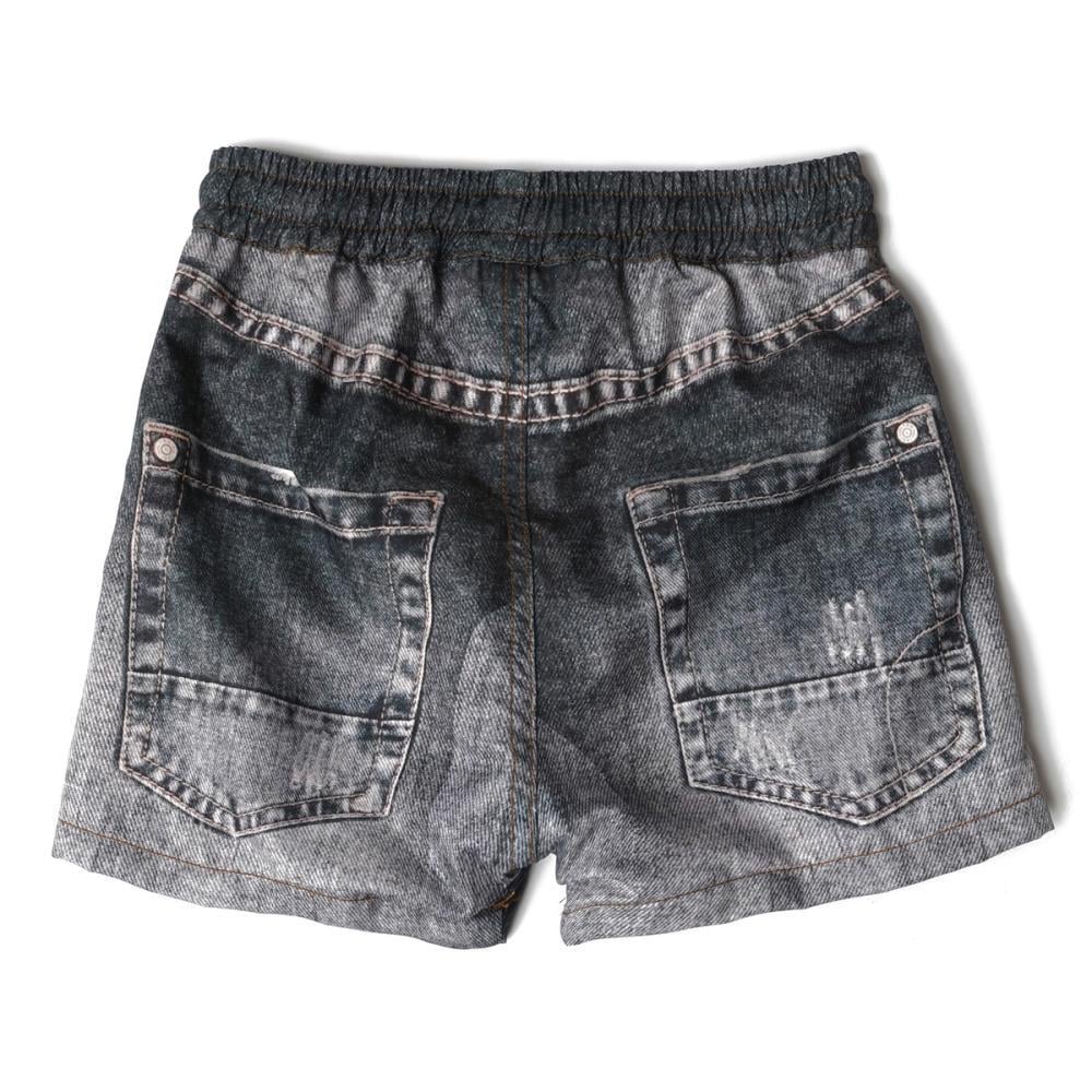 122240Erkek Çocuk Denim Garni Şort 6-16 Yaş