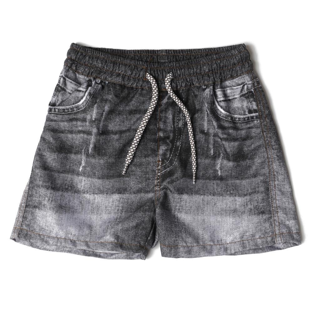 122240Erkek Çocuk Denim Garni Şort 6-16 Yaş