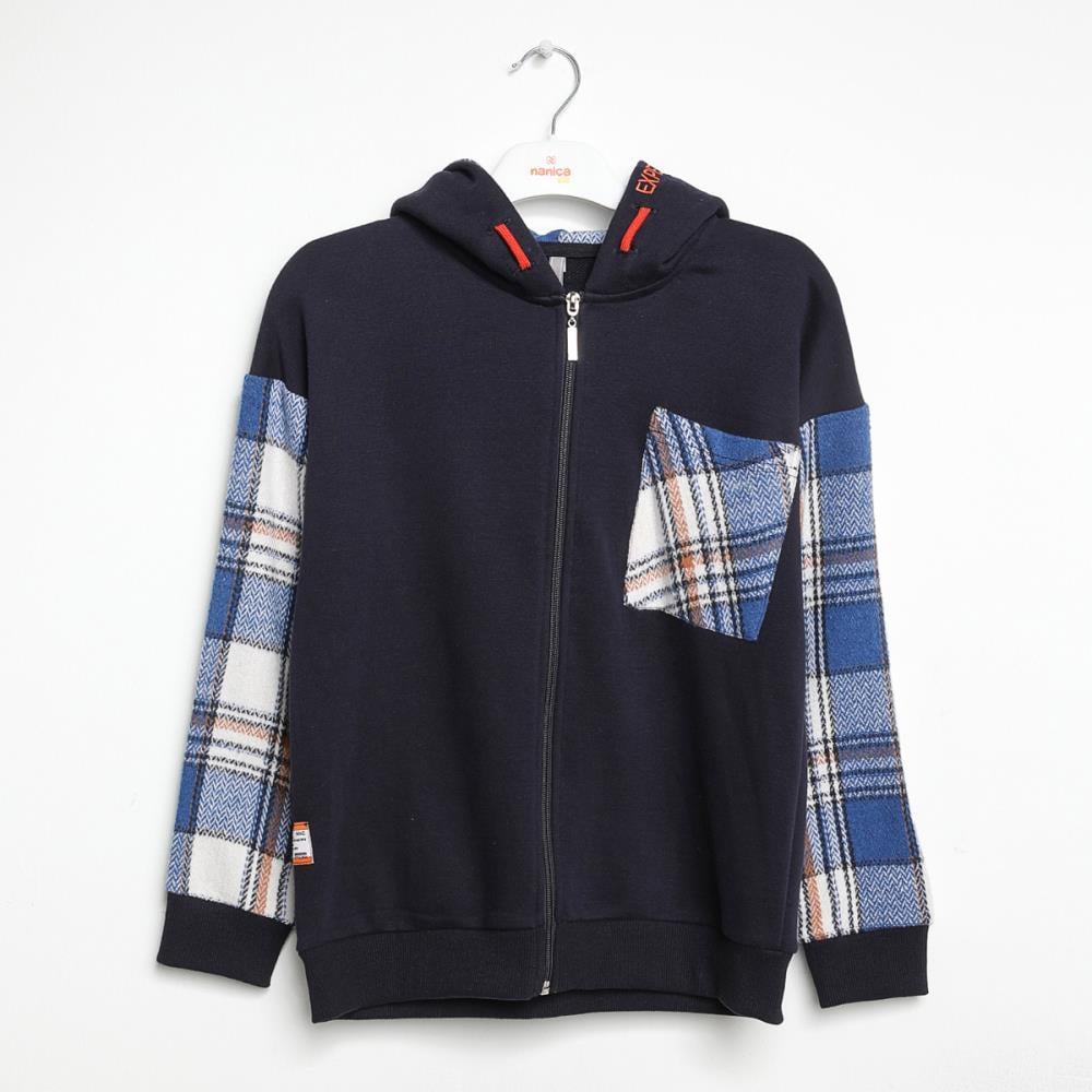 322306Erkek Çocuk Fermuarlı Sweatshirt 1-5 Yaş