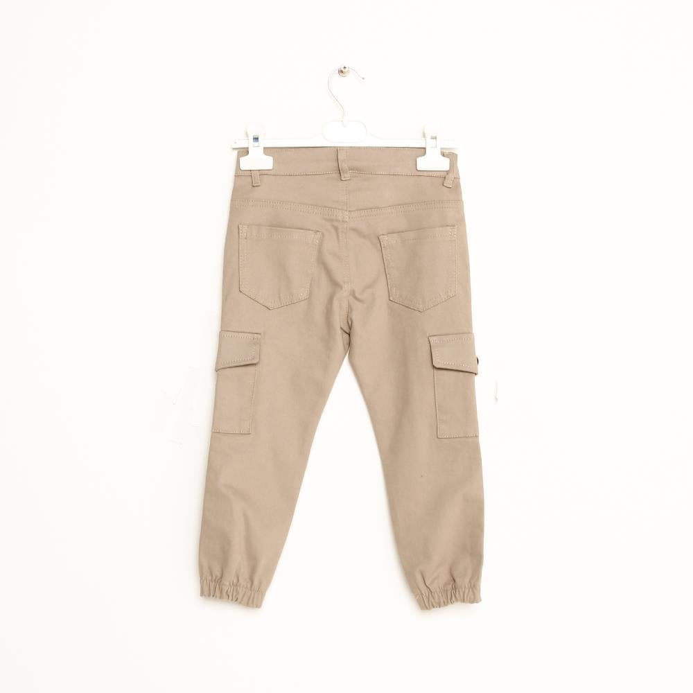 323205Erkek Çocuk Gabardin Kargo Pantolon 6-16 Yaş