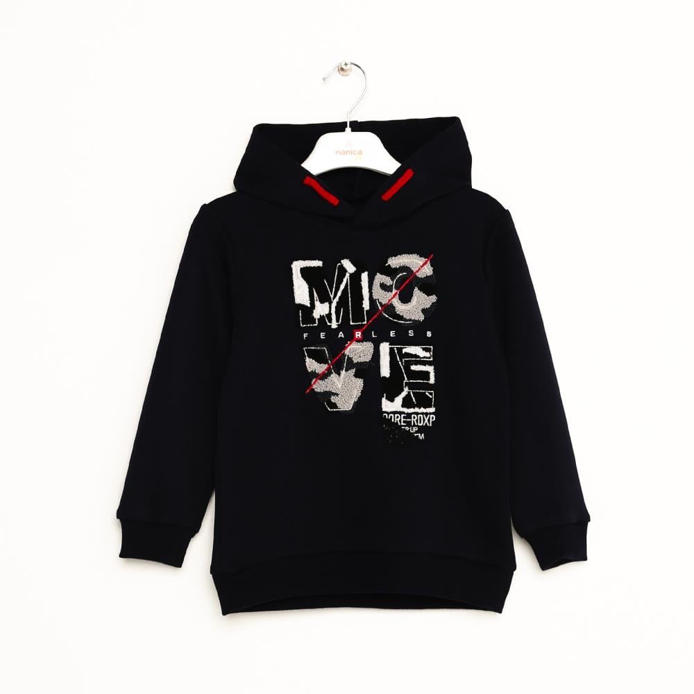 323310Erkek Çocuk Kapşonlu Sweatshirt 1-5 Yaş