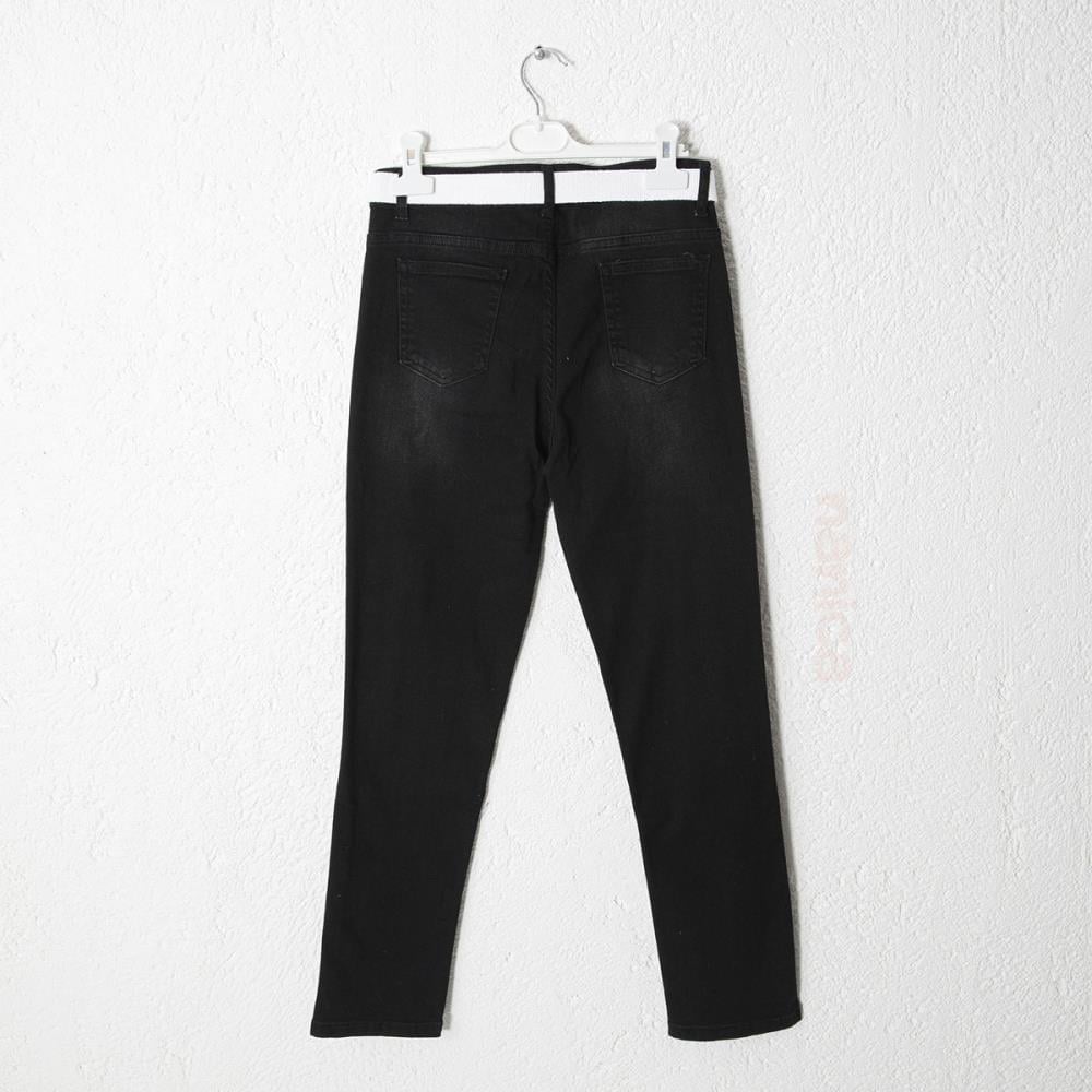 124238Erkek Çocuk Kemerli Beli Lastikli Denim Pantolon 1-5 Yaş
