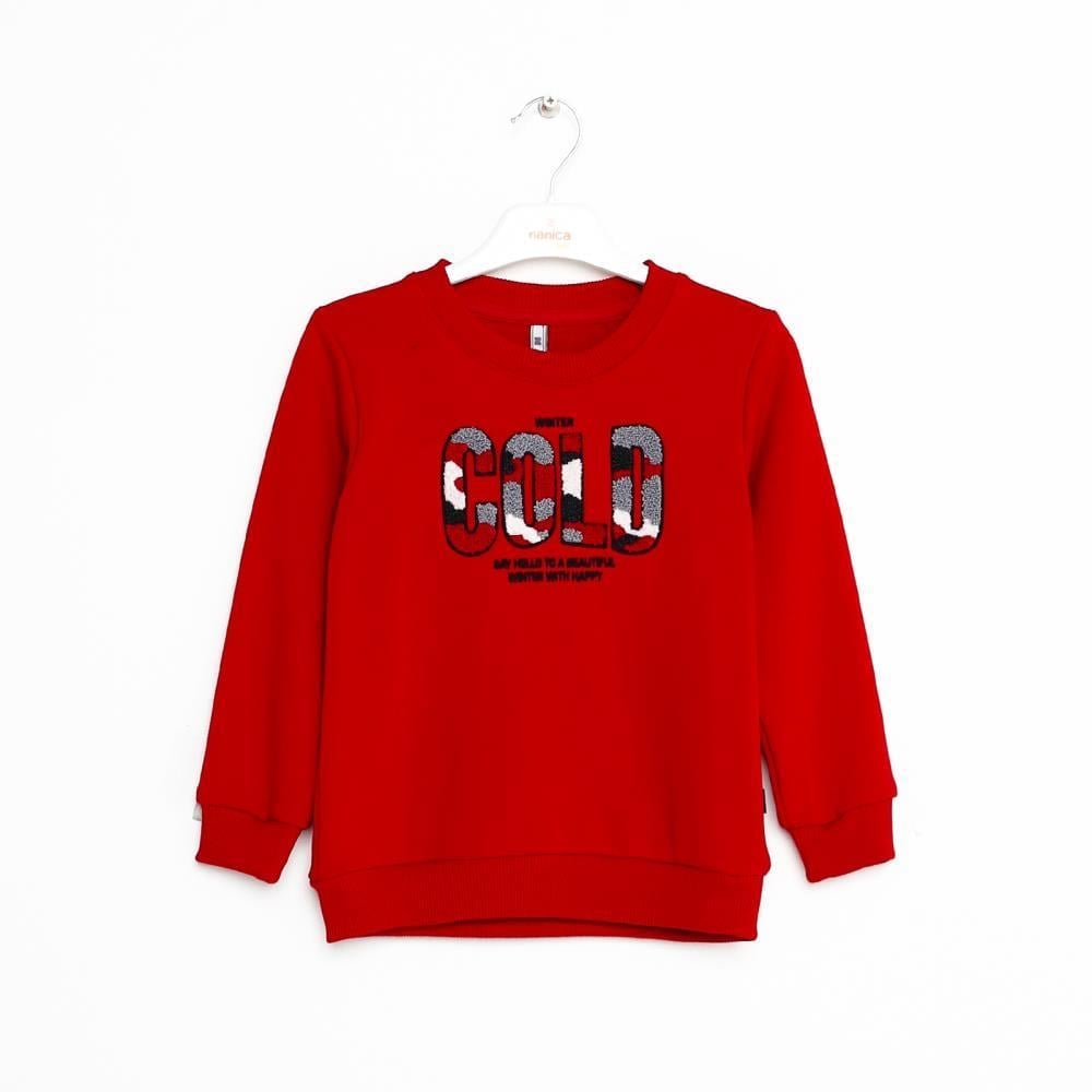 323308Erkek Çocuk Nakışlı Sweatshirt 1-5 Yaş
