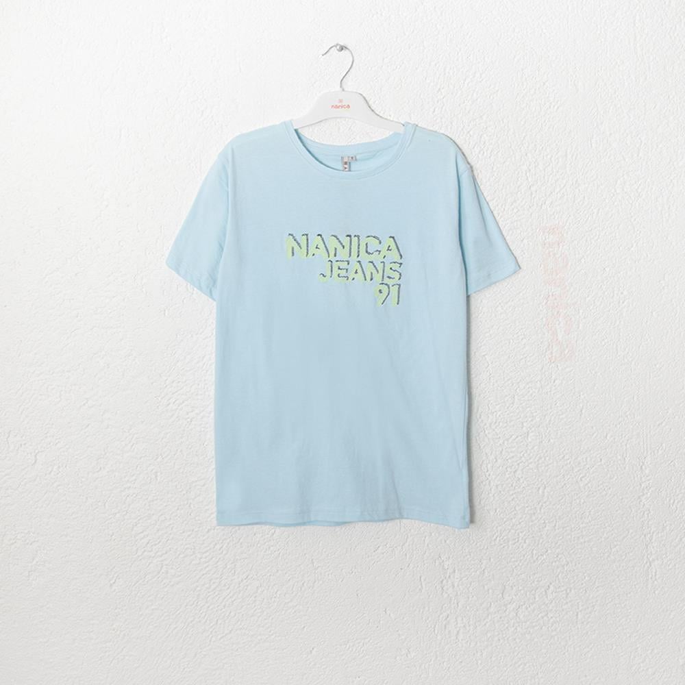 124331Erkek Çocuk Nakışlı T-Shirt 6-16 Yaş