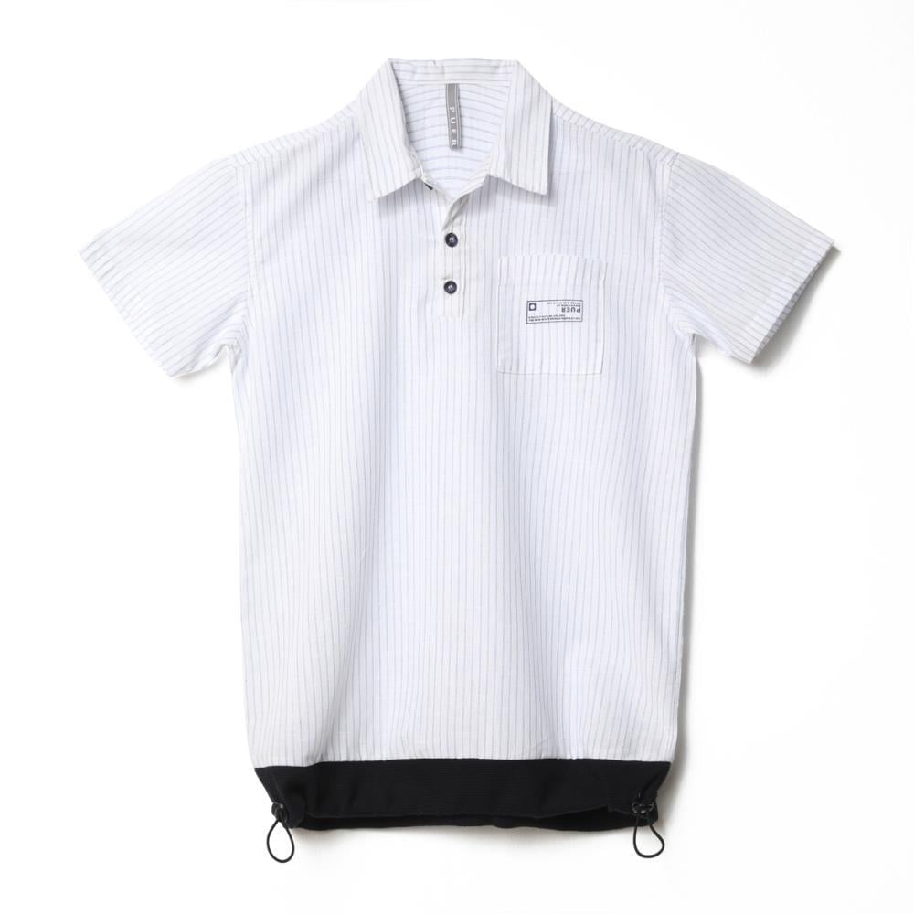 122120Erkek Çocuk Polo Yaka Çizgili T-Shirt 1-5 Yaş