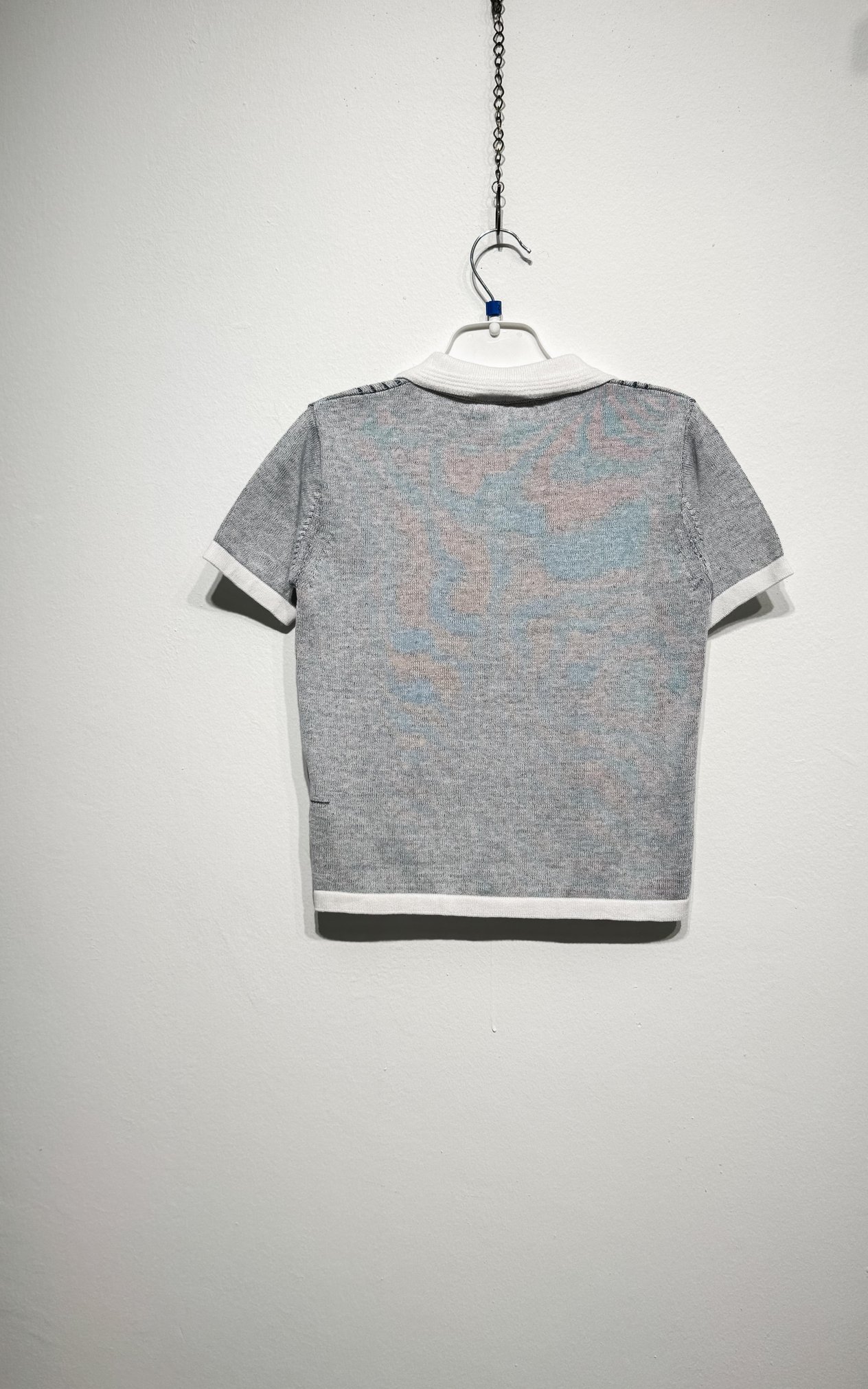 125406Erkek Çocuk Polo Yaka Çizgili Triko T-Shirt 1-5 Yaş