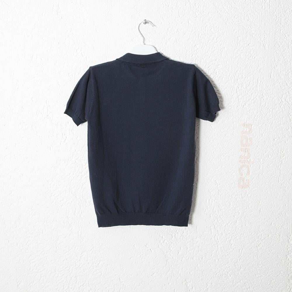 124404Erkek Çocuk Polo Yaka Triko T-Shirt 1-5 Yaş