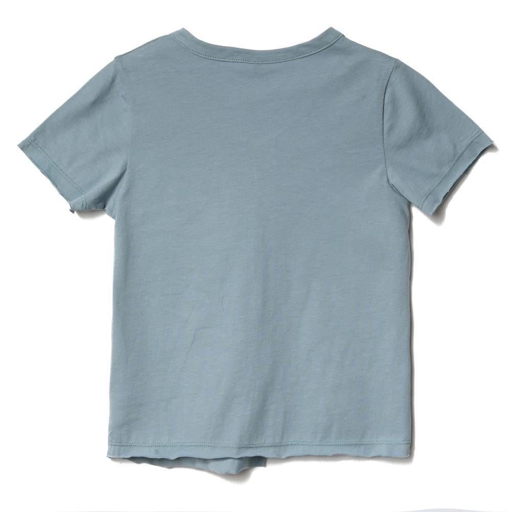 122328Erkek Çocuk V yaka Cepli T-Shirt 1-5 Yaş