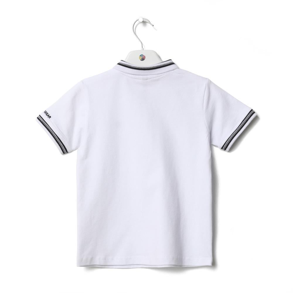 123305Erkek Garson Fermuarlı Polo Yaka Pike T-Shirt 6-16 Yaş