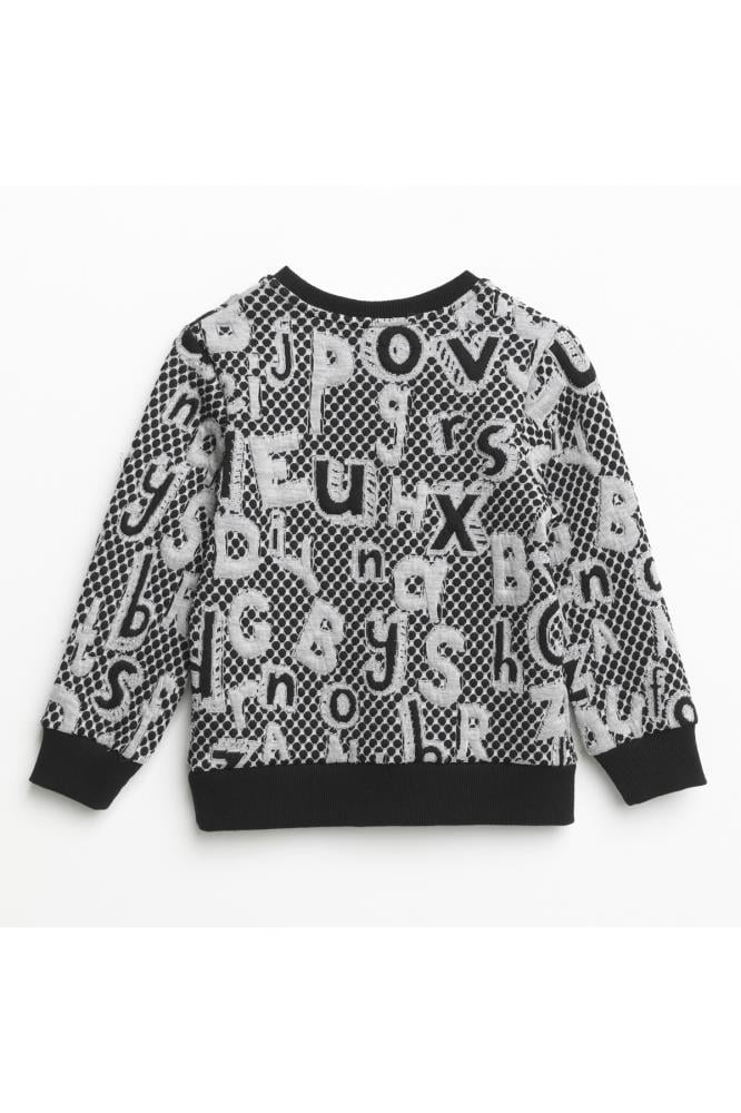 321336Erkek Garson Nakışlı Bisiklek Yaka Sweatshirt 6-16 Yaş