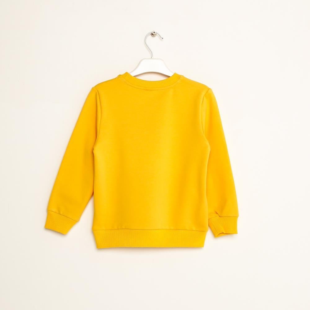 423301Kız Çocuk Baskılı Cotton Sweatshirt 1-5 Yaş