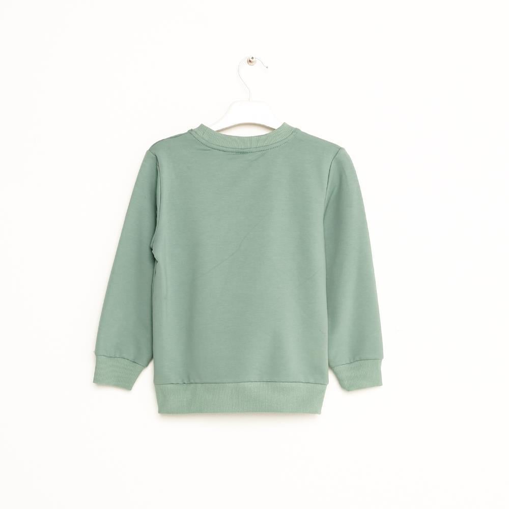 423301Kız Çocuk Baskılı Cotton Sweatshirt 1-5 Yaş