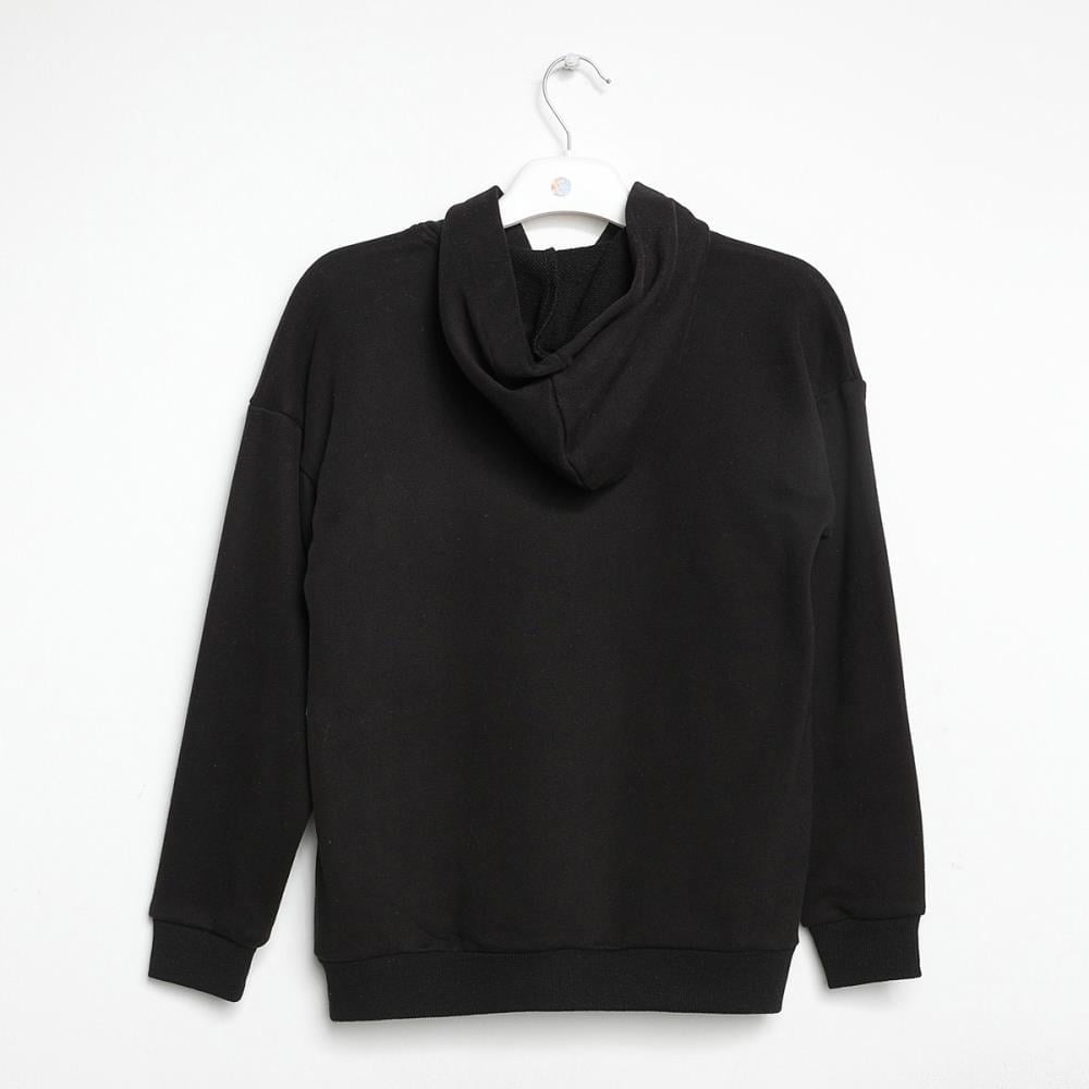 422301Kız Çocuk Kapşonlu Fermuarlı Sweatshirt 1-5 Yaş