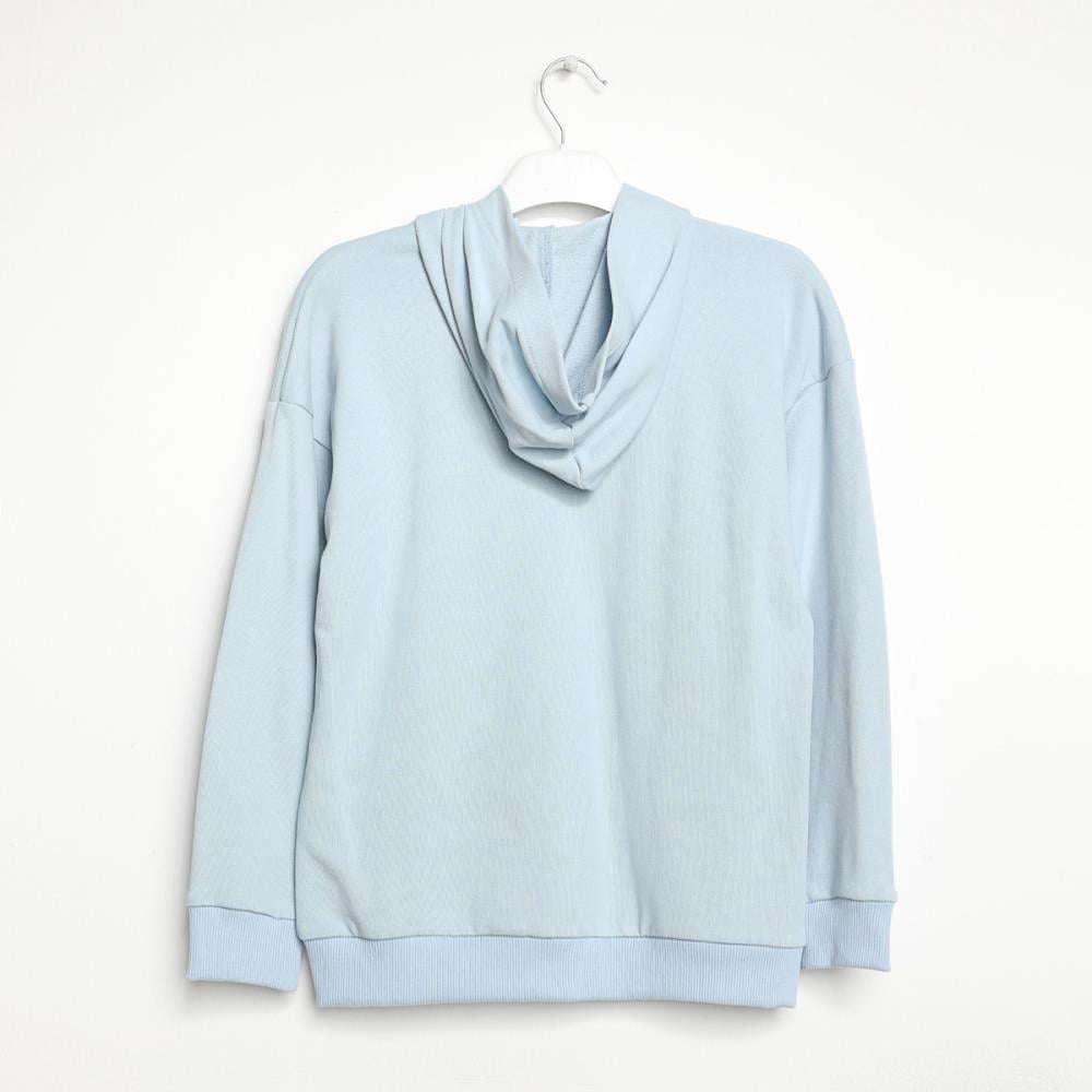 422301Kız Çocuk Kapşonlu Fermuarlı Sweatshirt 1-5 Yaş