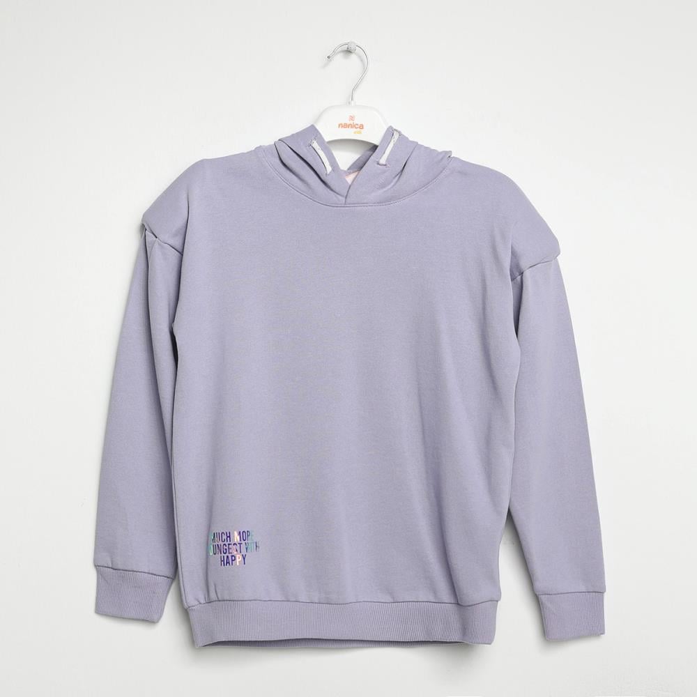 422300Kız Çocuk Kapşonlu Sweatshirt 6-16 Yaş