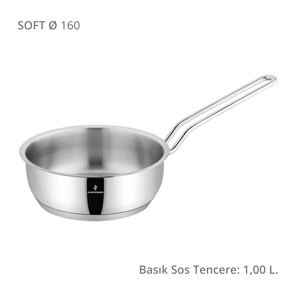 Sofram Soft 16 cm Basık Sos Tenceresi