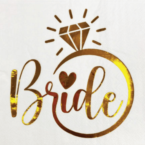 BRİDE PEÇETE GOLD YALDIZLI