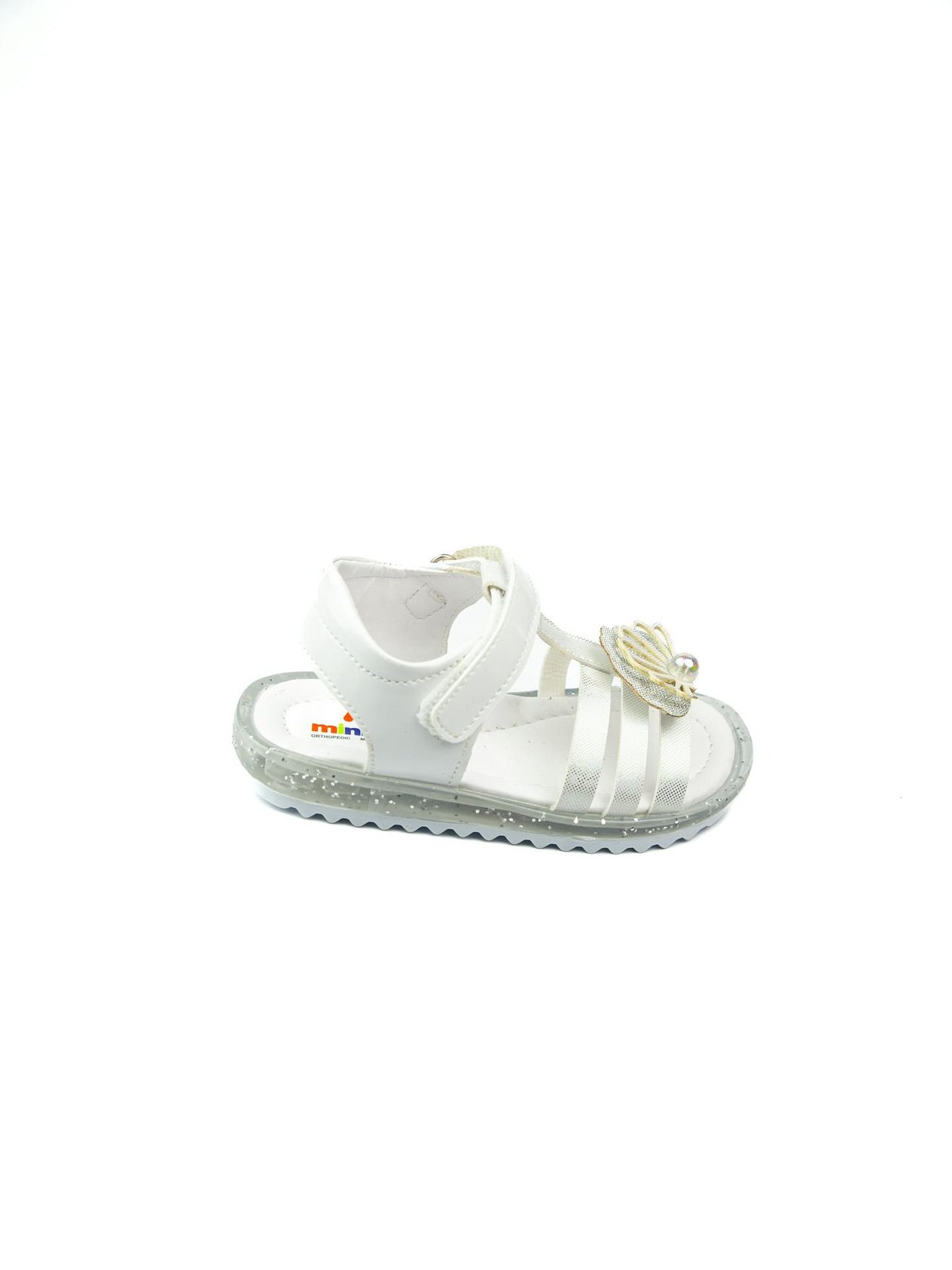 Minican 34 Beyaz Kız Bebek Sandalet 