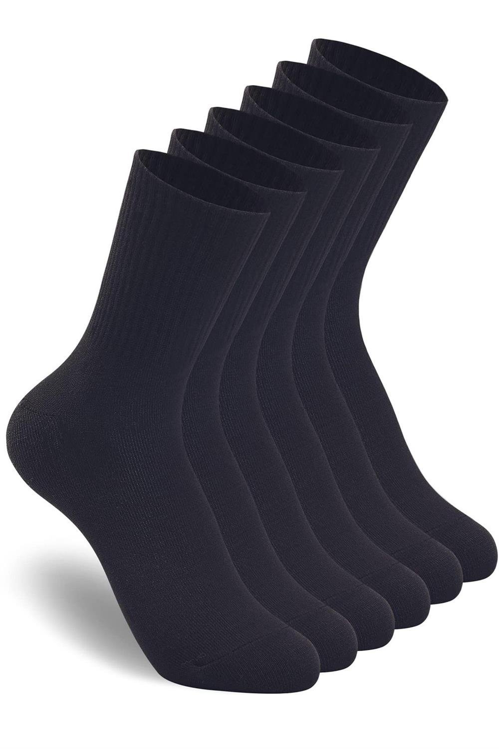 6 Çift Pamuklu Tenis Çorap Soket Boy - Unisex