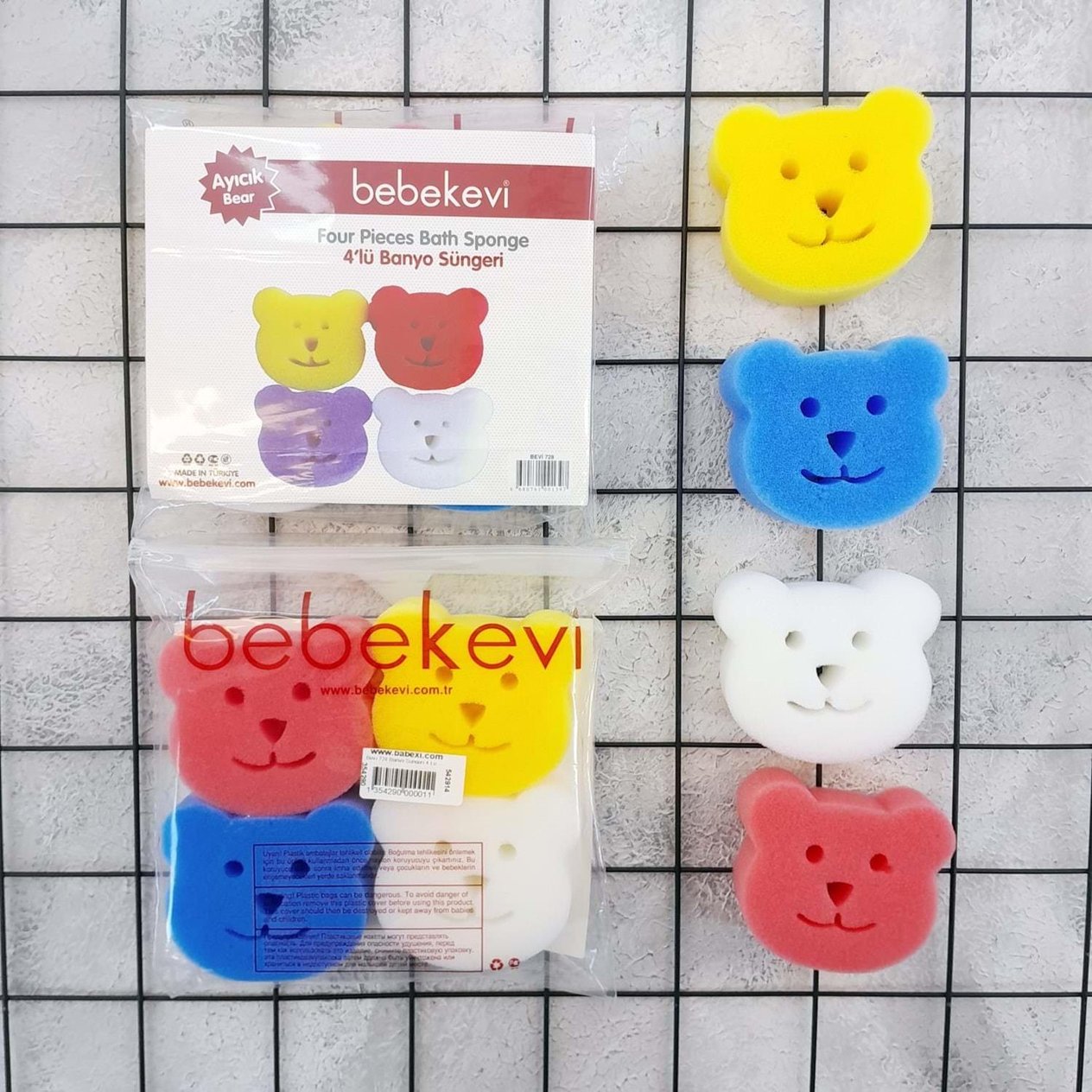 BANYO SÜNGERİ 4 AYICIKLI