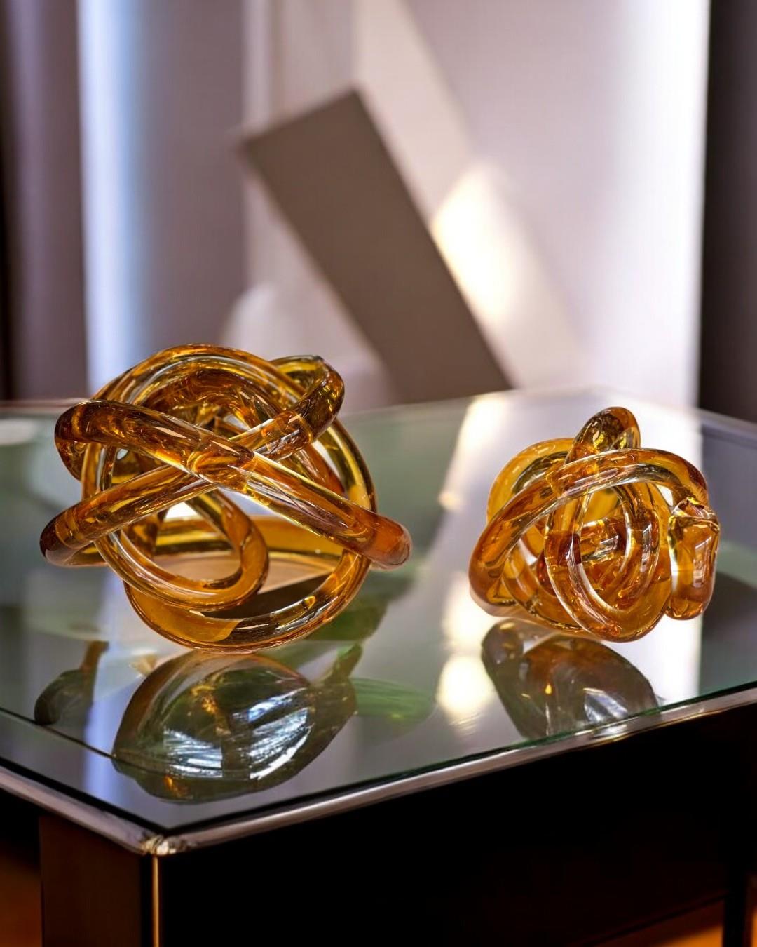 2'li Cam Sarmal Set Amber