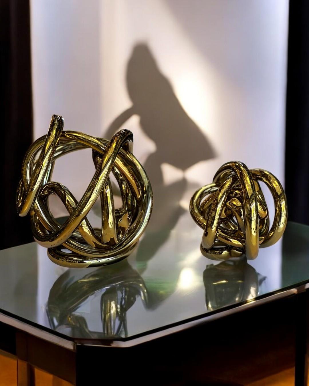 2'li Cam Sarmal Set Gold