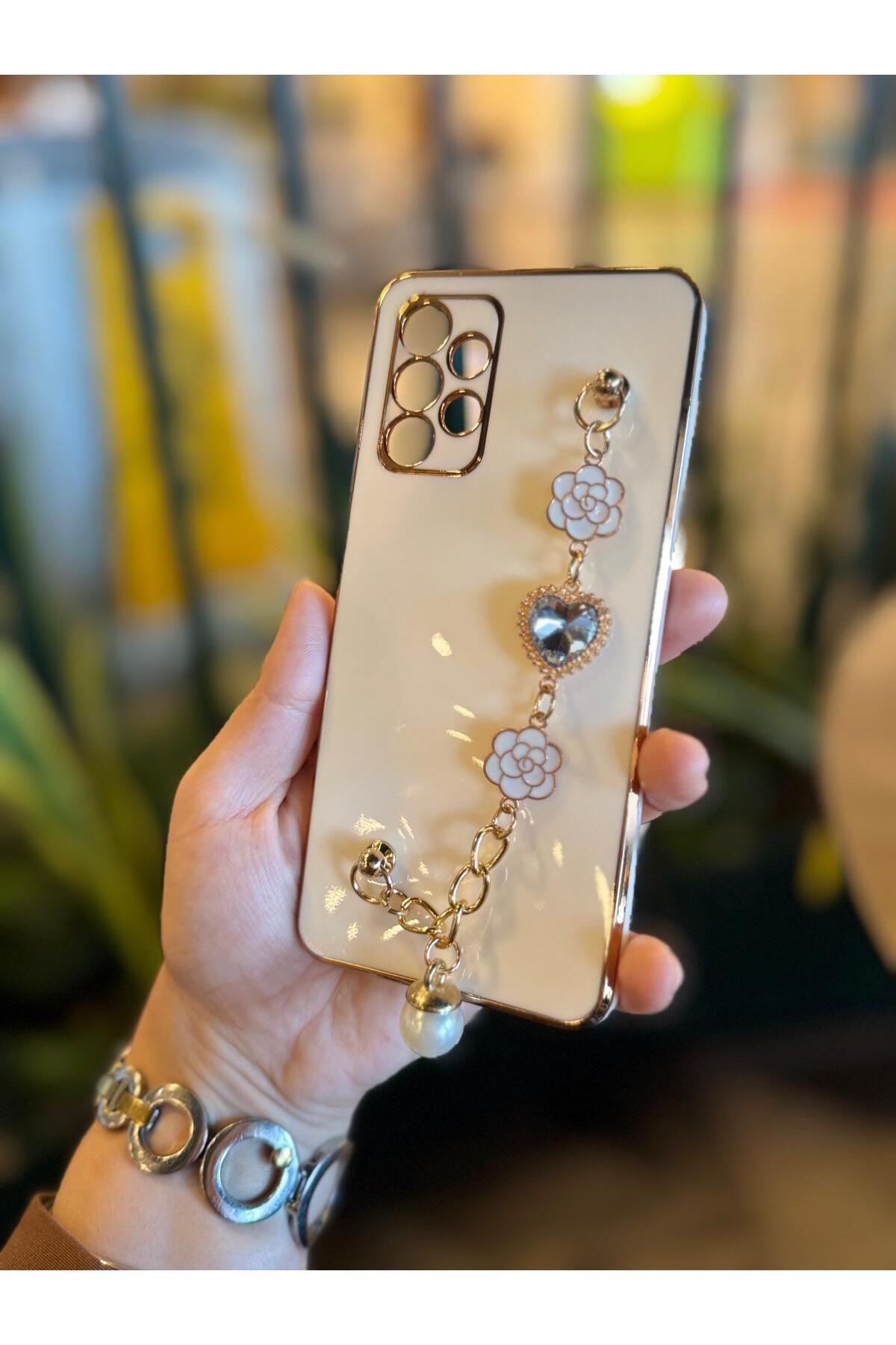 samsung a32 lazer boncuklu telefon kılıfı