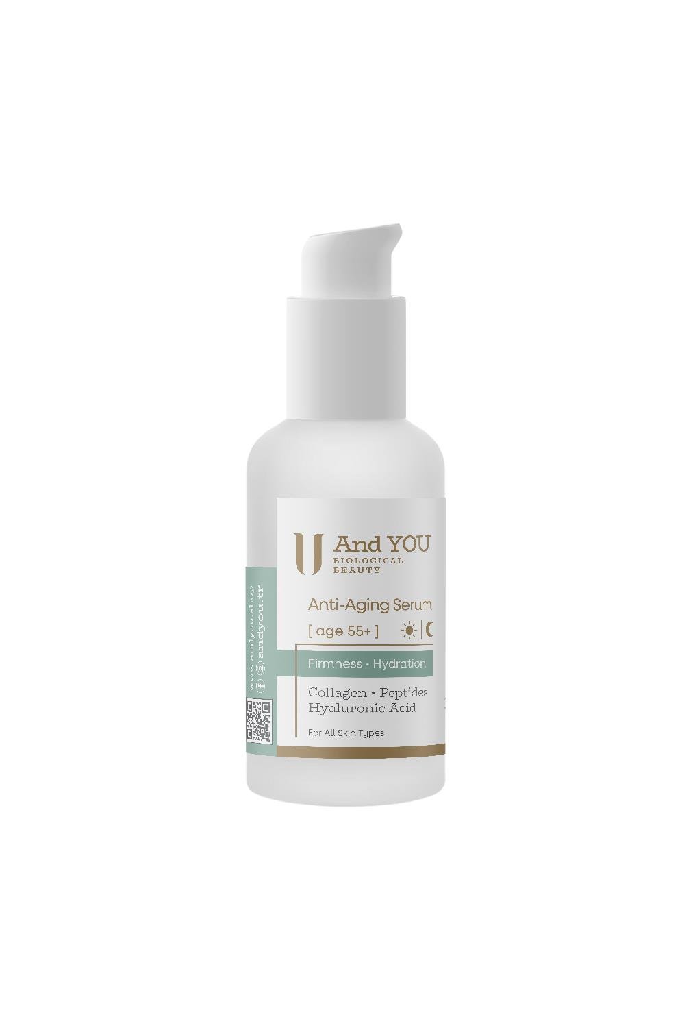 And You Anti-Aging Serum Day & Night / Yaşlanma Karşıtı Serum (55+ Yaş) 30 ml