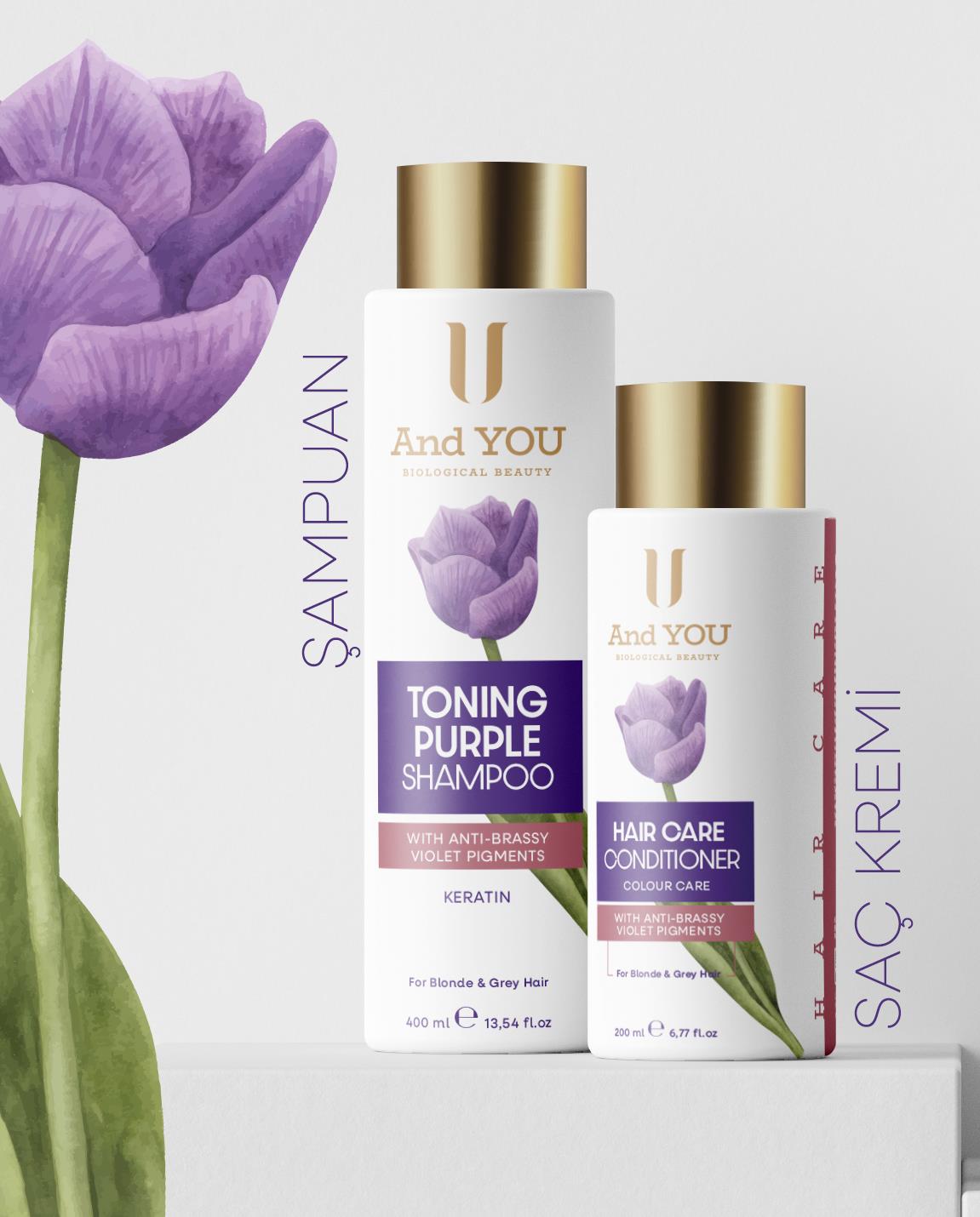 And You Tonıng Purple Mor Şampuan 400 ml