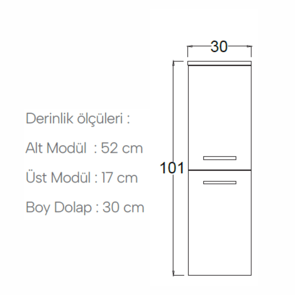 SHOWER Adel Boy Dolabı 