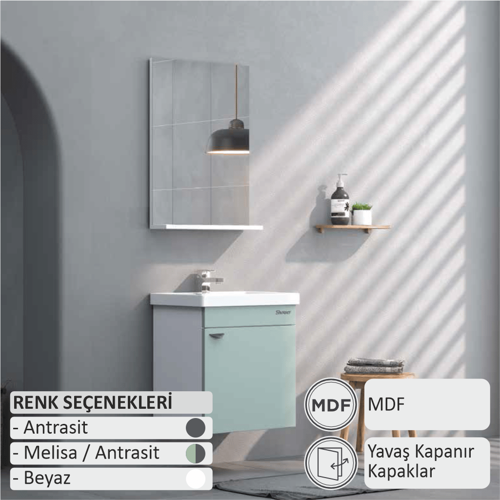 SHOWER LOFT Banyo Dolabı 50 Cm 